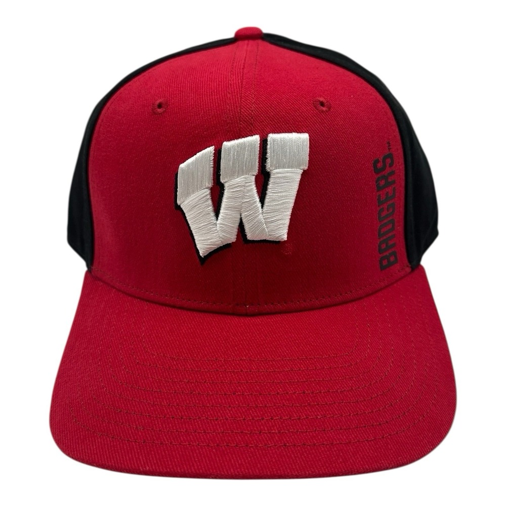 Captivating Wisconsin‎ Badgers Hat Cap Strapback Adjustable Red NCAA Football